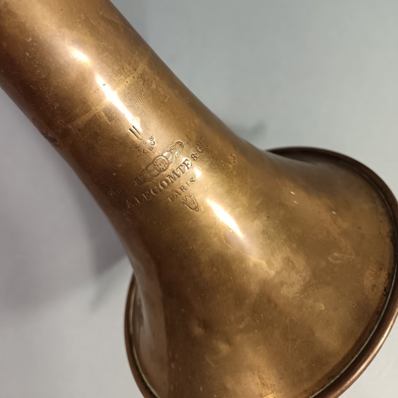CLAIRON DE TRADITION FANFARE MUSICIENS ARMEE FRANCAISE A. LECOMTE & Cie PARIS MEDAILLE 1867 ET 1878 DATES 1912